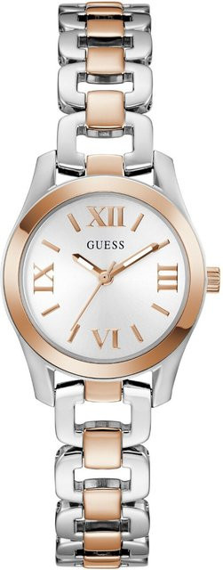 Guess Damenuhr Veda, Quarz, Edelstahl, 28 mm, Weiß - Bild 1