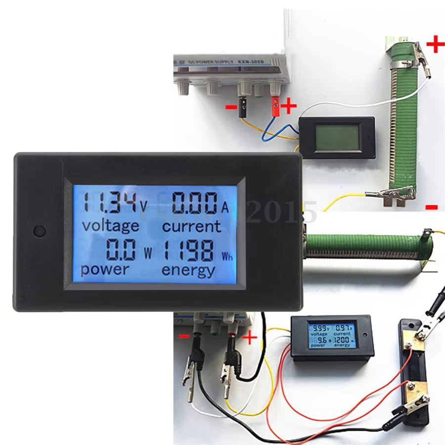 Gaqqee PZEM-031 DC Digitalanzeige Spannungstrommesser mit 20A Shunt (DC 8-100V) und LCD-Display - Bild 4