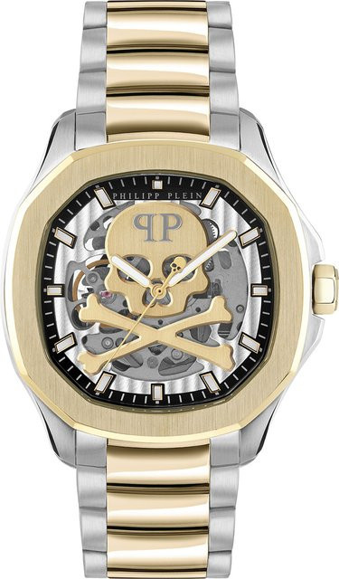 Philipp Plein Herrenuhr Automatik, Edelstahl, 42 mm, Silber - Bild 1