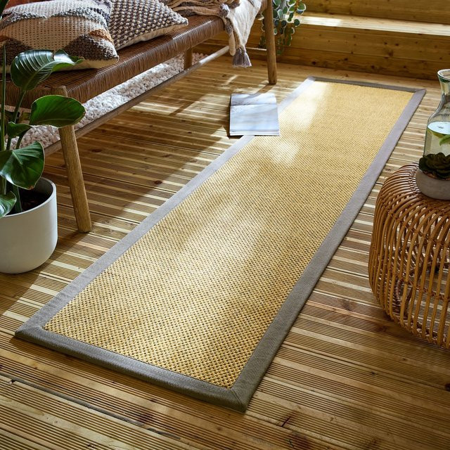 Outdoor-Läufer Bordüre Kadima Design in Natur-Grau, B/T: 60 x 230 cm - Bild 1