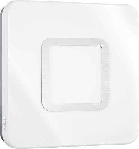 Steinel RS LED M1 S Wand- und Deckenleuchte mit Bewegungsmelder, Edelstahl und Kunststoff, warmweiß, 8,8 W, 759 lm, 3000 K, IP20, silber/weiss - Bild 1