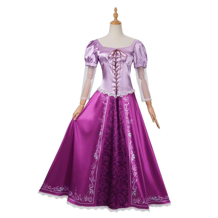 ZOBOTT Rapunzel Prinzessin Kostüm, Cosplay, Erwachsene, Lila - Bild 2