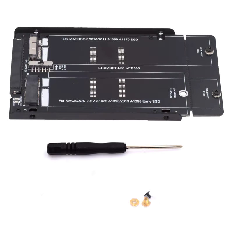 T.F.SKYWINDINTL 2-in-1 SATA 22Pin auf Mac Adapter für MacBook Pro und Mac Pro, 6 Gbit/s SSD/HDD-Konverter, Schwarz - Bild 3