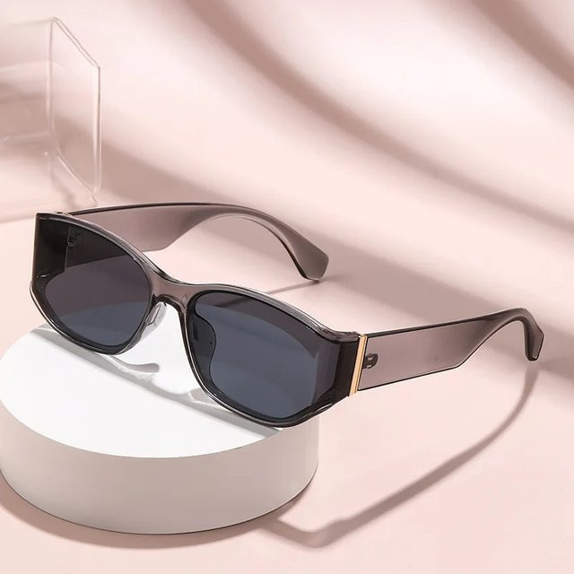 LALAMOLI Sonnenbrille, hexagonal, Vollrand, Kunststoff, Unisex, black - Bild 1
