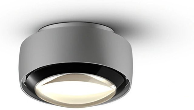 Occhio VOLT LED-Deckenstrahler Contour C80 in Chrom matt mit schwarzer Linse, dimmbar, 2700K - Bild 1