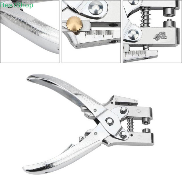 KOQZM Ösen-Installationswerkzeug-Set, tragbares Tülle- und Puncher-Handpress-Set für Leder, Gürtel, Schuhe und Tücher - Bild 1