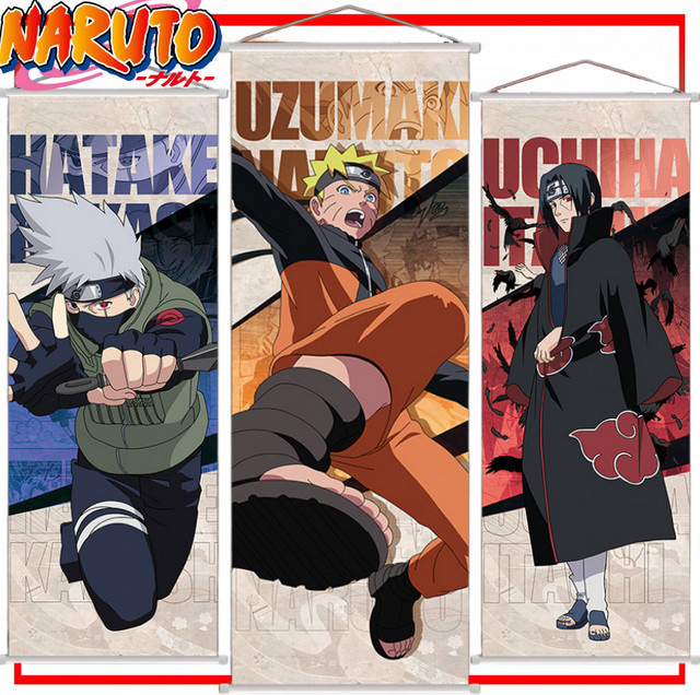 Bandai Naruto Wandbehang Uzumaki Naruto Anime Poster als dekorative Textil-Schriftrolle in Mehrfarbig - Bild 1