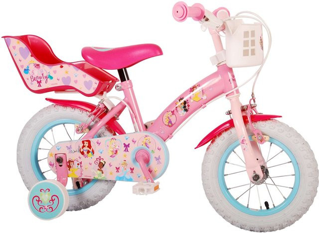 TPFSports Disney Princess Kinderfahrrad, 12 Zoll, Rosa, 2 Handbremsen - Bild 1