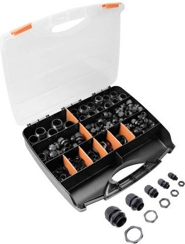 Quadrios Kabelverschraubung Sortiment PA66 Schwarz RAL 9005 - Bild 1