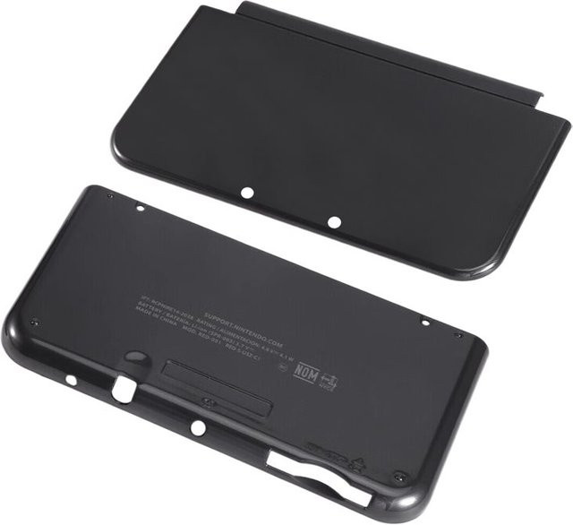FULL Frontabdeckung und Gehäuseabdeckung für New 3DS XL in Schwarz - Bild 1