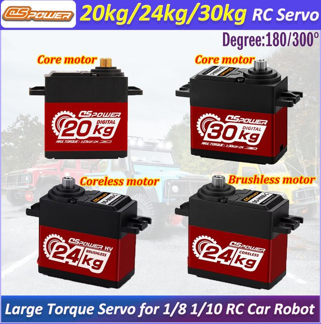 DSpower Metallgetriebe-Servo, bürstenloser Motor, wasserdicht, für RC-Auto Roboter - Bild 1
