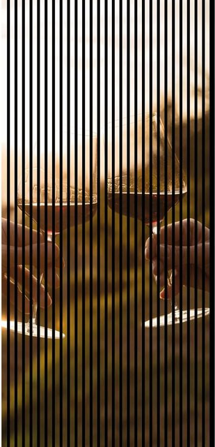 FN Acustico Akustikplatte Wein Bunt aus PET und MDF mit Klebefolie, H x B x T: 2400 x 1133 x 19 mm - Bild 1