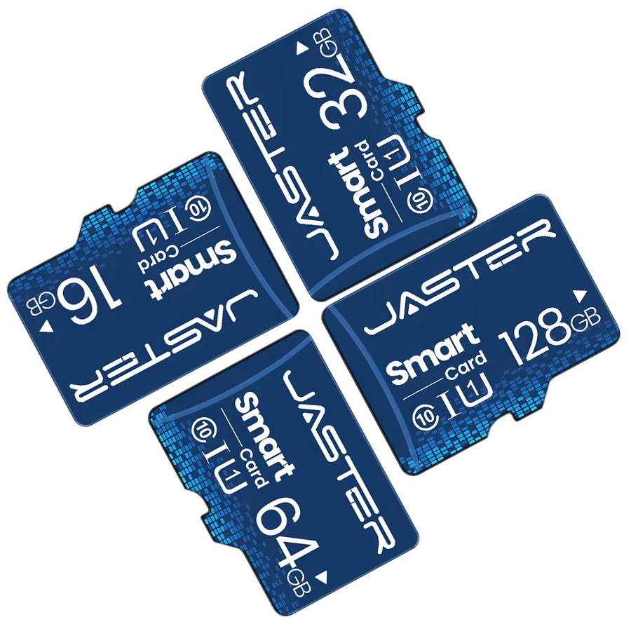 5er Set JASTER SD Speicherkarte Class 10 High Speed Memory Card in Blau mit 32GB, 64GB oder 128GB für Telefon und Kamera - Bild 3