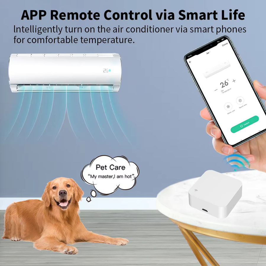 Tuya WiFi IR-Fernbedienung mit Multi-Mode-Gateway Zigbee-Hub für dein Smart Home in Weiß, kompatibel mit Smart Life, Google Home und Alexa - Bild 2