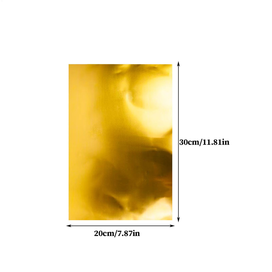 10 Stück Goldene Aluminium-Prägefolienblätter für deine Kunstprojekte - Bild 2