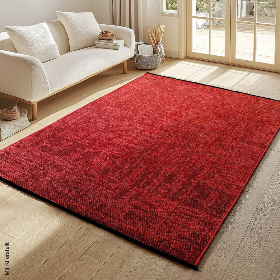 Ayyildiz Kurzflorteppich Space Modern Rot B/L: 160 x 230 cm - Bild 3