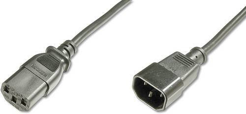 Digitus Kaltgeräte-Stromkabel mit C14-Stecker und C13-Buchse, Schwarz, Länge: 1,80 m - Bild 1