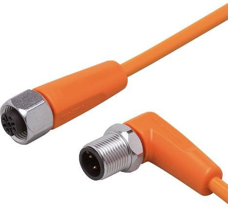 Ifm Electronic EVT371 Verbindungsleitung mit gewinkeltem Stecker und gerader Buchse, 4-polig, Länge: 1 m - Bild 1