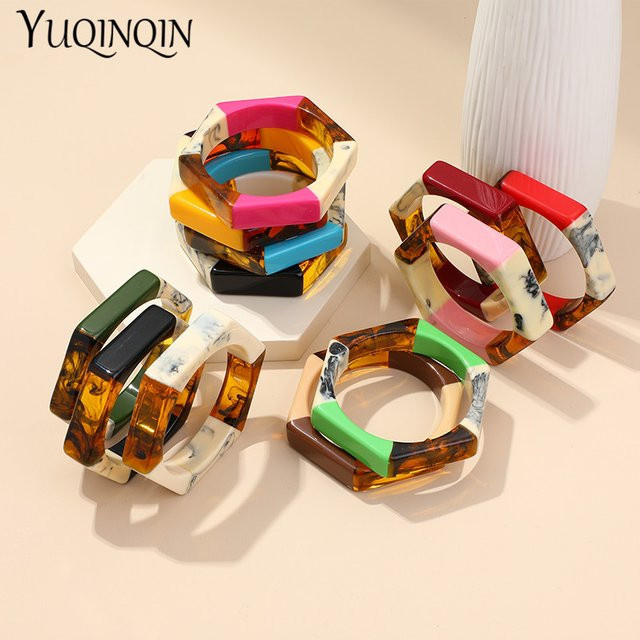 YUQINQIN Armband, Acryl, Bunt, Damen - Bild 1