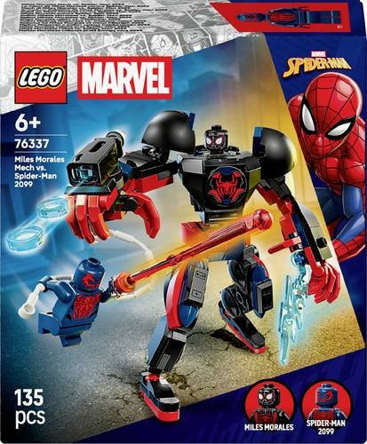 LEGO Marvel Spider-Man: Across the Spider-Verse Miles Morales Mech vs. Spider-Man 2099 Konstruktionsspielzeug - Bild 1