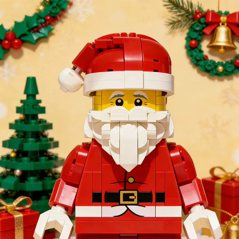 Disney Weihnachtsmann-Minifigur, Baustein-Puzzle-Modell, 761 Teile, ab 14 Jahren - Bild 3