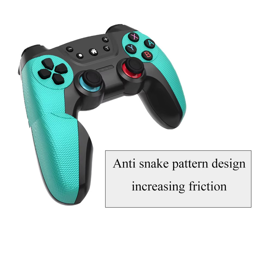 AyeBeau Wireless Bluetooth Gamepad Controller für Nintendo Switch OLED Lite, PS3, Android, PC und Mobile in Blau und Türkis - Bild 1