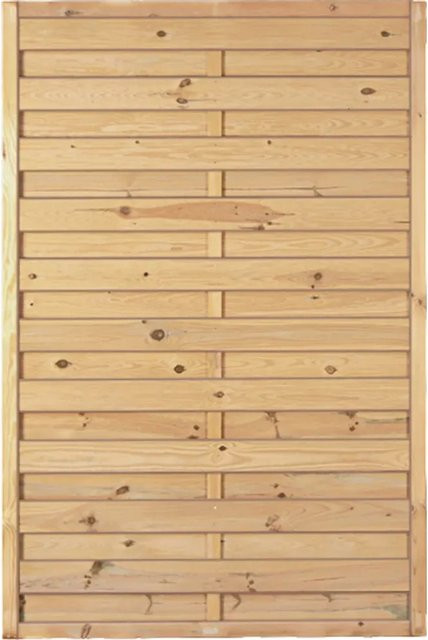 T & J Sichtschutzzaun Maxi-Massiv aus Holz in Grün, Breite: 120 cm, Höhe: 180 cm - Bild 1