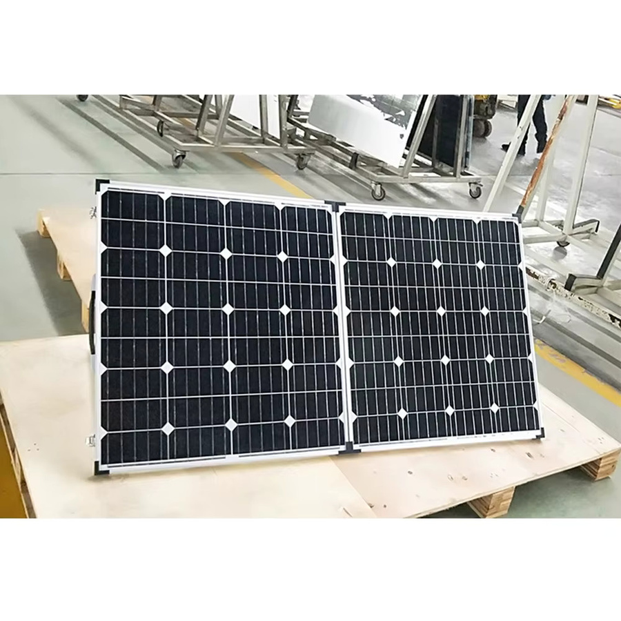 DOKIO Faltbares Solarpanel 160W mit 18V und 5V USB-Anschlüssen, Tragbares Photovoltaik-Ladegerät in Schwarz - Bild 3