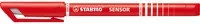 STABILO Fineliner SENSOR fine in Rot - Bild 1
