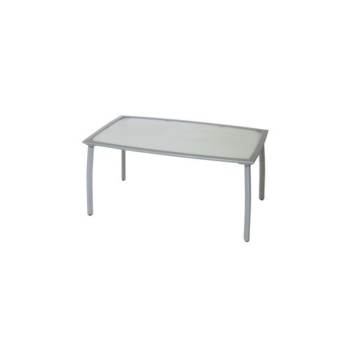 Merxx Gartenmöbelset Carrara aus Aluminium und Textil in Silber und Beige mit Sicherheitsglas für Garten, Balkon oder Terrasse - Bild 2