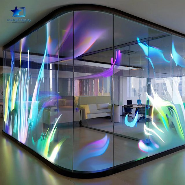 Transparente Flexible Film-LED-Anzeige für Innenräume und Schaufenster-Werbung - Bild 1