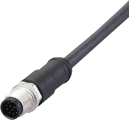 ifm electronic Verbindungsleitung E12455 mit geradem Stecker, 12-polig, schwarz, Länge: 5 m - Bild 1