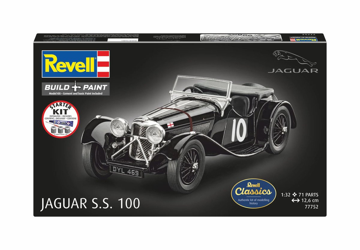 Revell Starter Kit Jaguar SS 100, Fahrzeug - Bild 3