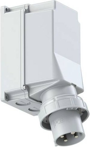 PC Electric Power Twist 544-1 CEE Wandstecker 125A 4polig in Grau IP67 für die Unterputzmontage - Bild 1