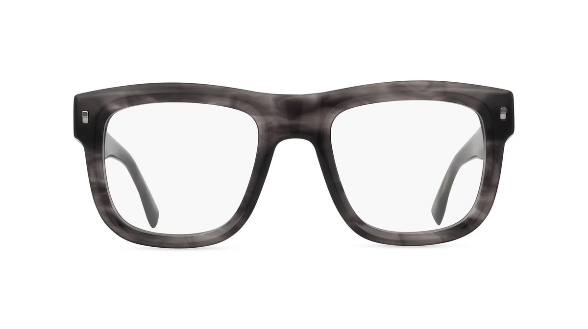 Dsquared2 D2 0114 Korrektionsbrille, Vollrand, Quadratisch, Acetat, Grau, Herren - Bild 1
