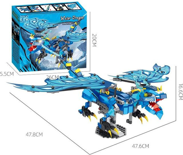 LEGO Blauer Fliegender Drache, Bausteine, 461 Teile, ab 6 Jahren - Bild 1
