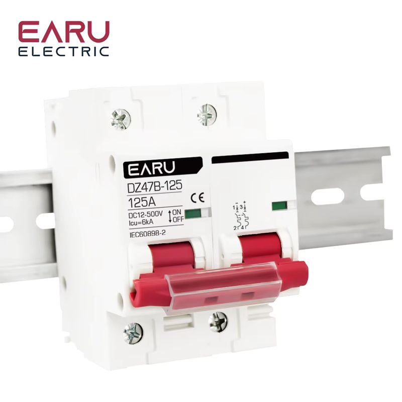 EARU DC12 24V MCB Mini-Leitungsschutzschalter DZ47 Batterie-Autoschutzschalter für Plus- und Minuspol in Weiß - Bild 4