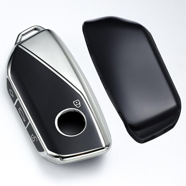 Schutzhülle aus weichem TPU für BMW Smart Key Modelle 2025 2026 in Schwarz - Bild 1