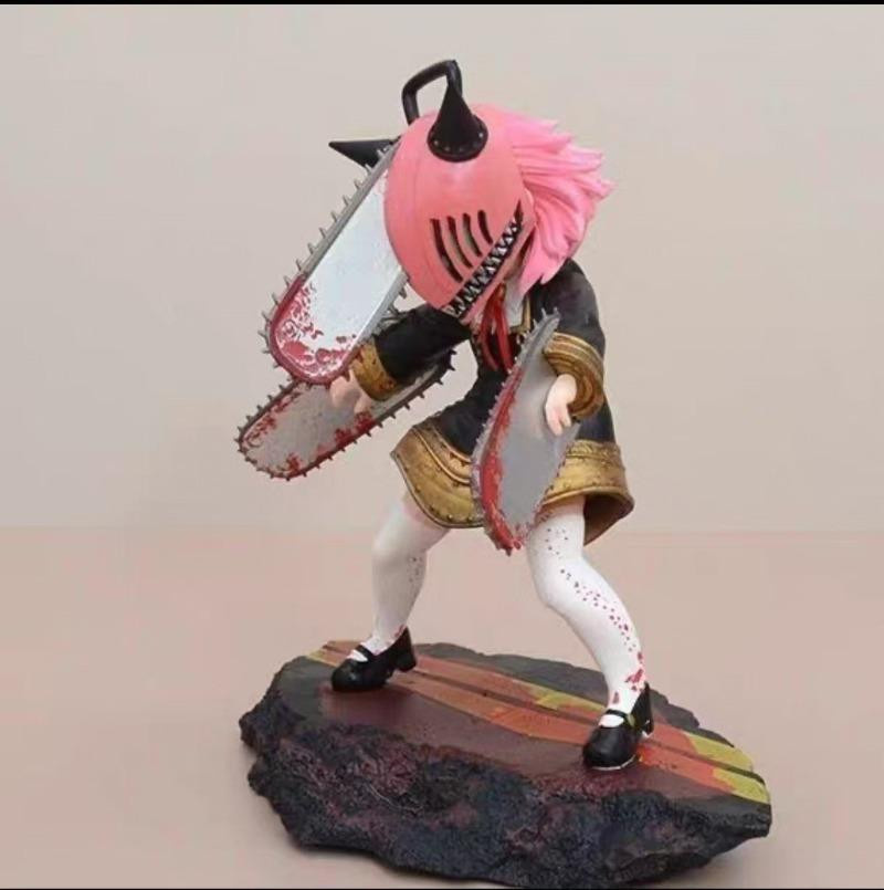 Spy X Family Chainsaw Man Anya Forger Denji, Anime Figur, 18cm, ab 14 Jahren - Bild 2