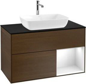 V&B Waschtischunterschrank Finion 100 in Weiß lackiert, B/T/H: 100 x 50,1 x 50,1 cm - Bild 1
