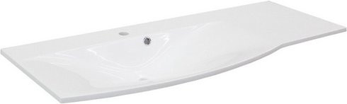 Waschbecken Fackelmann Verona in Weiss, B/H/T: 115 x 15,3 x 46 cm - Bild 1