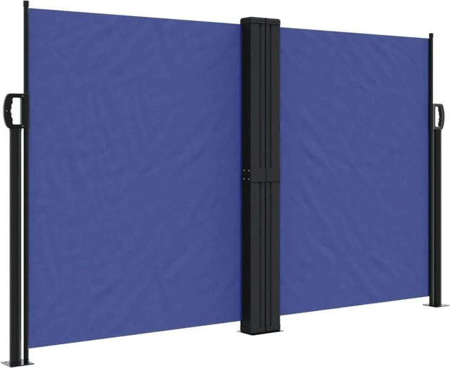 vidaXL Seitenmarkise ausziehbar Blau, Höhe: 140 cm, Breite: 1000 cm - Bild 1