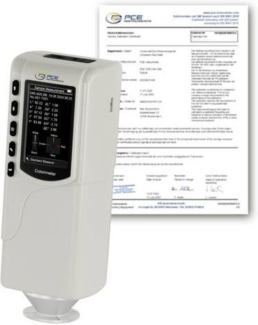 PCE Instruments PCE-CSM 2-ICA Colorimeter in Weiß mit USB-C Anschluss - Bild 1