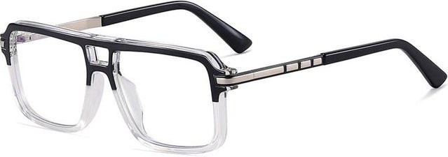 Lesebrille Rechteckig, Blau, Vollrand, Unisex, Acetat - Bild 1