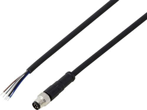 TRU COMPONENTS Anschlussleitung TC-13752044 M8 x 1 Stecker gerade, 5 Pol, schwarz, 5m - Bild 1