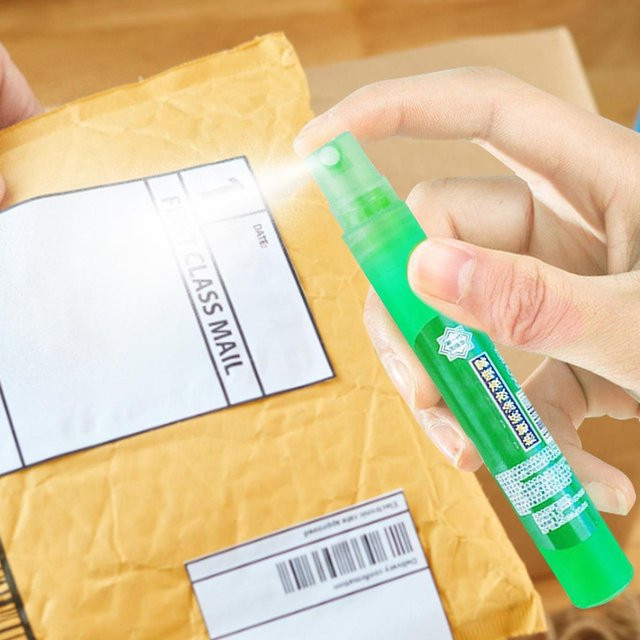 Tragbarer Datenschutz-Spray-Stift in Grün mit 10 ml Datenschutz-Flüssigkeit zur Korrektur von Thermopapier - Bild 1
