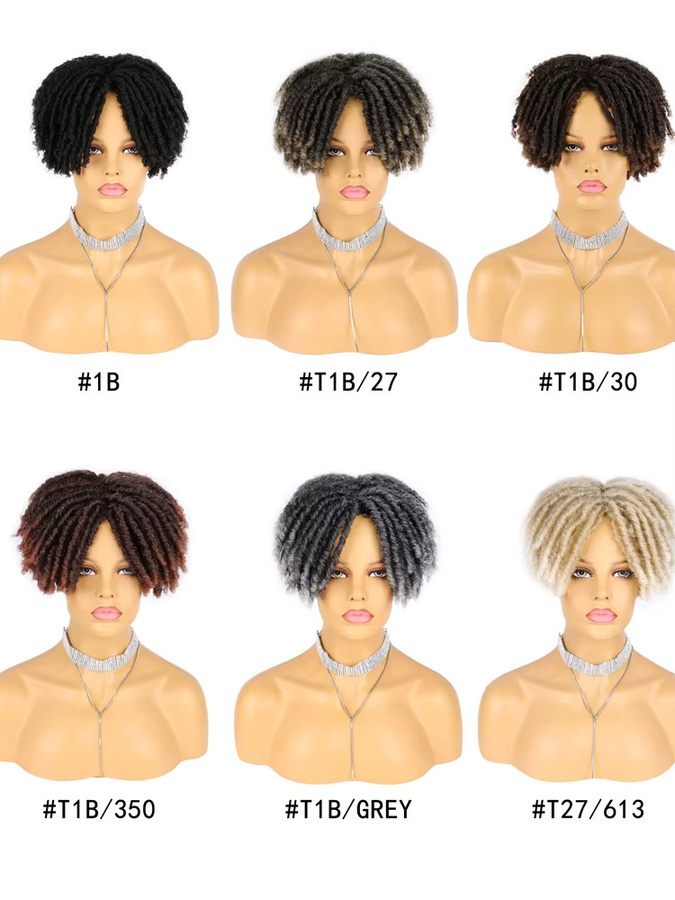 Betella Dreadlock-Toupet-Perücke, synthetisch, Ombre, Herren - Bild 5