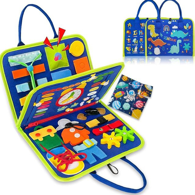 Binchi Outdoor Product Kleinkind Activity Board, blau, ab 3 Jahre - Bild 1