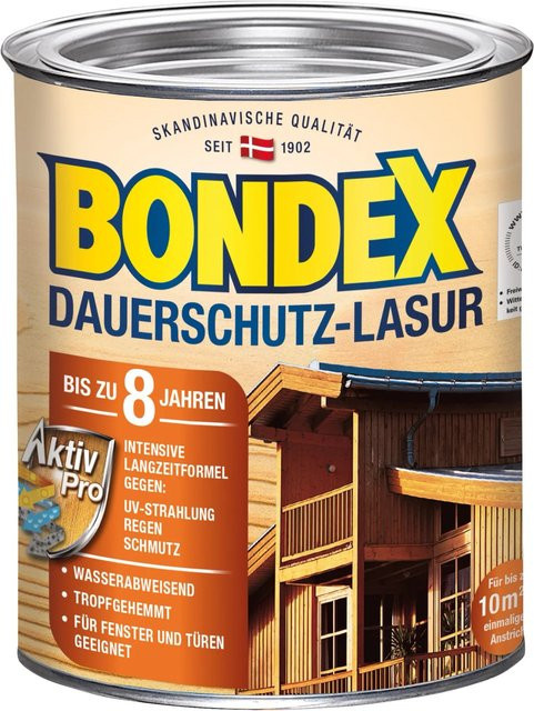 Bondex Dauerschutz-Lasur Weiß 0,75 l - Bild 1
