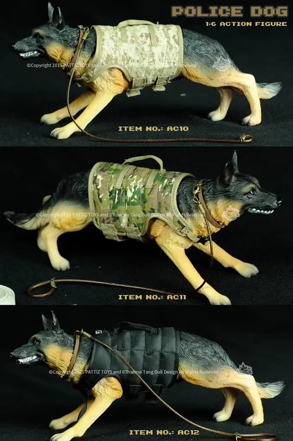 GRAPMAN Polizeihund Deutscher Schäferhund, Actionfigur, 1/6, Zubehör - Bild 3